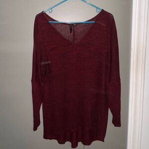 Burgundy blouse